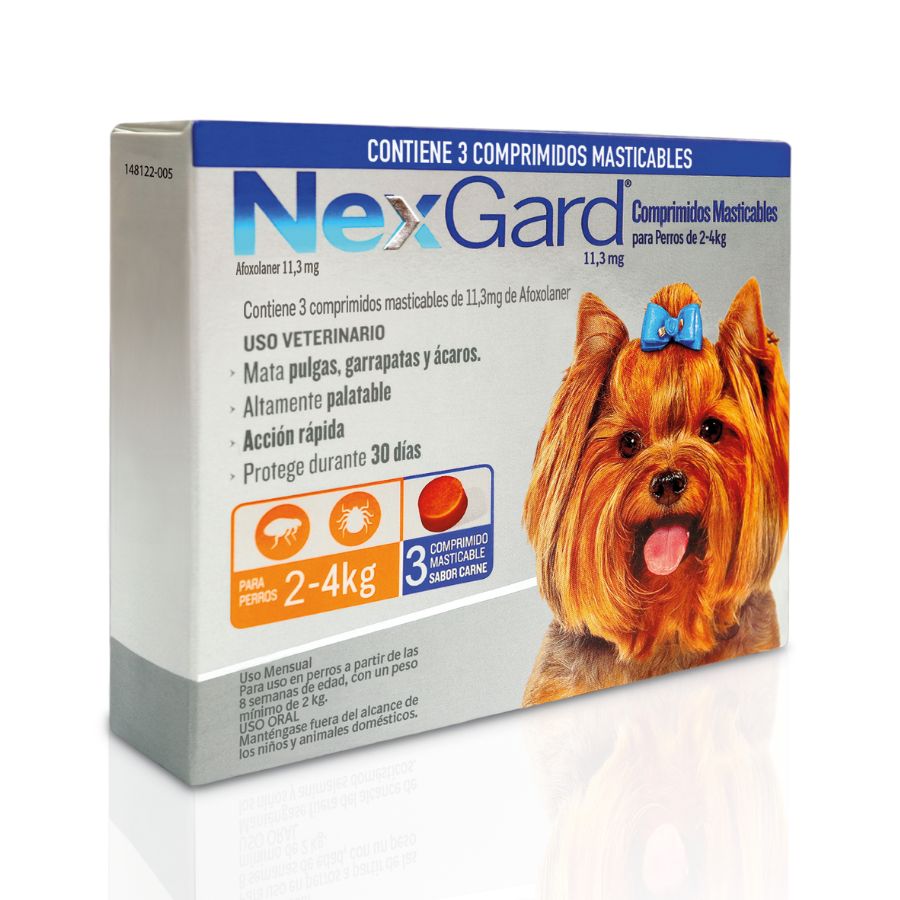Desparasitante Nexgard caja de 3 comprimidos, , large image number null